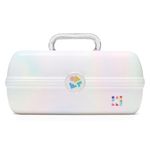 Caboodles Rainbow Rad - On-The-Go Girl Makeup Organizer, White Opal