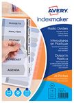 Avery 514443 IndexMaker Divider Set Polypropylene 5-Part Clear Ref 05111081