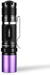 LIGHTFE UV301D UV Flashlight 365nm Blacklight with LG LED Source,IPX8 Waterproof High Power UV Light for Pet Urine Detector,Resin Curing,A/C Leak Detector