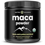 Organic Maca Powder | Peruvian Red, Yellow & Black Maca Root Powder Blend | Maca for Men & Women | Energy, Stamina, Mood & Focus | Gelatinized for Enhanced Bioavailability & Digestion | Vegan, Non-GMO