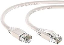 InstallerParts Ethernet Cable CAT8 Cable 1 FT - White - Professional Series - 40Gigabit/Sec Network/High Speed Internet Cable for Router, Modem,Gaming/2000 MHZ, 24AWG