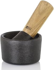 AdHoc Mortar Pestle Camo - Manual Grain & Spice Grinder - Modern Cast Iron Mortar & Pestle - Handy Grinder with Non-Slip Rubber Feet - Handheld Mortar & Pestle for Versatile Use - 8cm