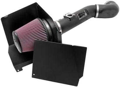 K&N Performance Cold Air Intake Kit 77-3076KTK with Lifetime Filter for 2011-2013 Chevrolet Silverado, GMC Sierra 6.0L V8