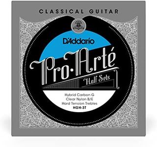 D'Addario HGH-3T Pro-Arte Hybrid Carbon G Classical Guitar Half Set, Hard Tension