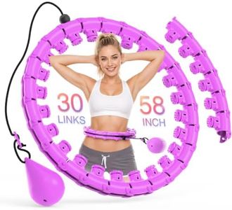 JKSHMYT Infinity Weighted Hula Circle Fitness Hoop for Adults Weight Loss