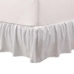 Martex Bed Skirt, Polyester Synthetic, White, Queen