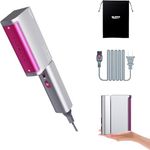 ELORTI Travel Steamer for Clothes, Dual Voltage (110-220V), 2-in-1 Portable Steamer & Iron, 15s Heat-Up, 1200W Power, Foldable with Pluggable Cable, 110ml Tank for Europe & Global Use