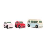 Le Toy Van - Cars & Construction Wooden Retro Metro Car Set Car Toy Play Set - Set 3 Cars | Play Vehicle Kids Role Play Toys - Suitable For 2 Year Old +