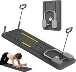 Raddzy Pilates Board Reformer Sets I Multifunctional Abdominal Pilates Board for Home Workout Equipment I Pilates Reformer Board (Black)
