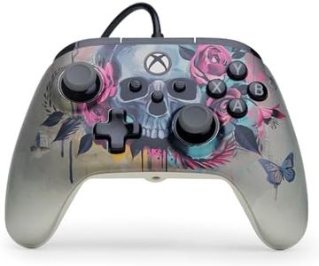 PowerA Advantage Plus Wired Controller for Xbox Series X|S - Bloom & Gloom, officially licensed, adjustable height thumbsticks, hall effect, mappable buttons, works with Xbox One and Windows 10/11 PC