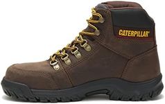 Caterpillar Men's Outline Steel Toe Work Boot, Seal Brown, 10.5 M US