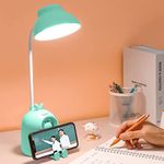 Pick Ur Needs Abs Plastic Study Table Lamp For Student Rechargeable Led Desk Lamp Touch Control(Light Green)