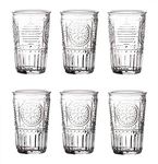 Bormioli Rocco - Romantic - Set of 6 Glasses - 34cl - Clear Glass - 8 x 8 x 12.5cm/3 x 3 x 5 inches