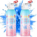 Gender Reveal Fire Extinguisher Set - 2 Pack Blue Gender Reveal cannon Smoke Spray - Baby reveal 100% Biodegradable Party Supplies - For Memorable Baby Gender Reveal Decorations & Ideas,240g*2 (Boy)