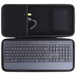 co2CREA Hard Carrying Keyboard and Mouse Storage Case for Logitech Signature K650 Comfort Full-Size Wireless Keyboard,Travel Case Only