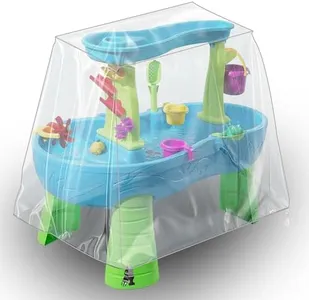 Kids Water Table Cover, Fit Step2 Rain Showers Splash Pond Water Table Waterpark Play Table Cover Outdoor Toys Cover - (Cover Only) Transparent PVC (Transparent)