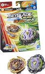 Beyblade Burst QuadDrive Destruction Ifritor I7 and Stone Nemesis N7 Spinning Top Dual Pack Battling Game Top Toy
