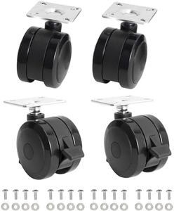 4 Pack 69828 69827 Locking Caster for Weber Spirit 200/300 Series Grills (Model Years 2013 and newer) with "Up Front" Controls, Caster Wheel with Plate and Screws for Weber Grill Replacement Parts