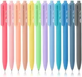 Mr. Pen- Retractable Gel Pens, 12 Pack, Black Ink Gel Pens, Pastel Barrels, Fast Dry, Gel Pens Fine Point 0.7mm, Retractable Pens, Cute Pens, Gel Ink Pens, Aesthetic Pens for Journaling Fine Tip Pens