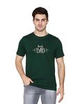 T-shirt Truck Graphic Printed T-Shirt for Men| Super Dad T-Shirts for Dad| Tshirts for Father |Round Neck T Shirt | Daddy Tshirts Green