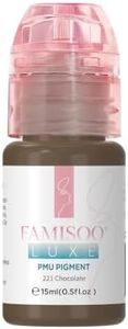 PMU Pigment for Brow (0.5fl.oz/15ml) Eyebrow Tattoo Ink for Long-Lasting Makeup (Shade 221 Chocolate)
