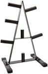 CAP Barbell 2-Inch Olympic Weight Plate Storage Rack | Black