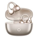 realme Buds Clip Open Ear Wireless Earbuds with 11mm Dual Magnet Drivers, 3D Spatial Audio, 36H Playtime, AI ENC, IP55 Rating, and 45ms Low Latency (Titanium Gold)
