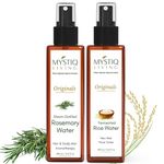 Mystiq Living Rice Water and Rosemary Water for Hair Growth - Pack of 2(200 ML)