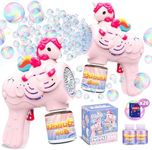 Folimix Bubble Gun for Kids with 2 