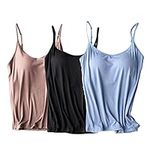 Tank with Built in Bra for Women,Wo