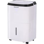 Honeywell, White TP50WK Energy Star Dehumidifier for Medium Basement & living room up to 3000 sq. ft. with Anti-Spill Design & Filter Change Alert