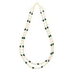 Sri Jagdamba Pearls Lipika Fresh Water Pearl Necklace | Necklace to Gift Women & Girls | White Button AAA Freshwater Pearls | With Certificate of Authenticity Of Pearls