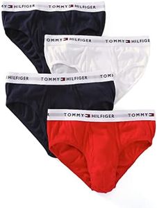 Tommy Hilfiger Men's Cotton Classics Brief Multipack, Mahogany (Assorted Colors), Medium