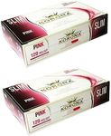240-2400 x KORONA Golden CROWN Filter EMPTY TUBES Tips PREMIUM PINK Rolling Paper RIZLA Smoking Filling Tobacco SLIM Cigarette UK FREE P&P (240 x KORONA PINK TUBES)