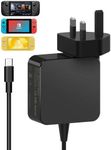 MJXYXCDH Universal 45W USB C Charger - USB C Charger : for Nintendo Switch/Switch Deck/Switch OLED/Steam Lite, Type-C Fast Charger Compatible with MacBook Pro/Air, iPad Pro/Air, Pixel, Samsung Galaxy