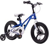 Royalbaby Galaxy 16 Inch Kids Bike Aluminum Magnesium Alloy Boys Girls Bike with Training Wheel Disc Brake for Toddlers Ages 4-7 Years Old, Blue