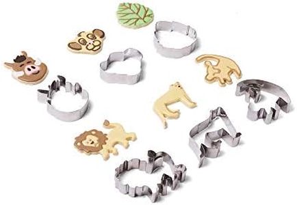 Fox Run Animal Cookie Cutters, King of The Savannah Cookies, Set of 7