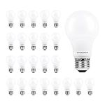 SYLVANIA ECO LED A19 Light Bulb, 60W Equivalent, Efficient 9W, 7 Year, 750 Lumens, Non-Dimmable, Frosted, 5000K Daylight 3- 8 Packs (40987)