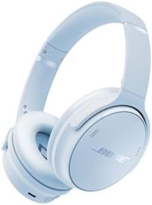 Bose QuietComfort Kabellose Kopfhörer mit Mikrofon und Noise-Cancelling, Bluetooth-Over-Ear-Kopfhörer, Audiophile Kopfhörer, On-Ear-Kopfhörer mit Noise-Cancelling, bis 24 Std. Akkulaufzeit, Eisblau