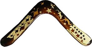 Aboriginal Blue Angel Wooden Boomerangs - for Kids 8-18!