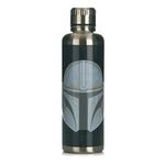 Paladone Mandalorian Metal Water Bottle, Stainless Steel, 500 milliliters