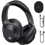 Lavales Active Noise Cancelling Headphones, Bluetooth 5.0 Wireless Headphones, LDAC Hi-Res Audio, 90 Hours Playtime, NFC Fast Pairing for Android, Dual Device Connection, Black