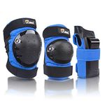 JBM Adult/Kids Child Youth Knee Pads Elbow Pads Wrist Guards Protective Gear Set for Inline Roller Skating Biking Cycling Scooter Skateboard BMX Mountain Bike Inline Skating Extreme Sports