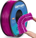 GIANTARM TPU 3D Printer Filament Transparent Pink, Soft Flexible Filament 95A, Dimensional Accuracy +/-0.05mm, 1KG (2.2LBS), 1.75mm Fit for All 3D Printers, Vacuum Packaging