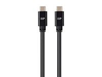 Monoprice USB Type-C 3.2 Gen2 Cable - 10Gbps, 100 Watt 5 Amp Power Delivery, Ultra Compact, Compatible with Apple iPad, Xbox One, PS5, Switch, Android and More, 1 Meter (3.3 Feet) Black- Pack of 1