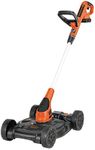 BLACK+DECKER Cordless Lawn Mower, String Trimmer, Edger, 3-in-1 (MTC220)