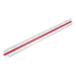 30cm Triangular Engineering Scale Ruler 1:100, 1:200, 1:250, 1:300, 1:400, By