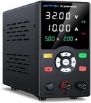 WANPTEK POWER DC Power Supply Variable 30V 10A Bench Power Supply with Adjustable Button, Benchtop Power Supply with OCP Protection/Output Button/ 18W USB Fast Charge/Mute Mode /4-Digit LED Display
