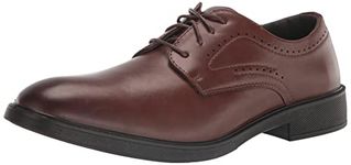 Deer Stags Men's Metro Oxford, Brown, Wide