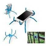 Spider Phone Holder Universal Multi-Function Spider Flexible Grip Holder Phone Car Holder Mount Stand for Smartphone(Blue)